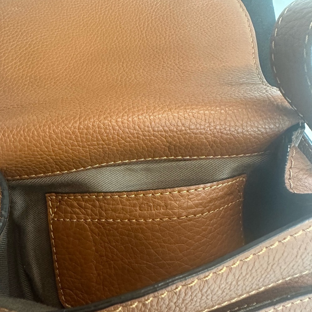 Chloé Mini Marcie Crossbody Bag in Brown with Gold Hardware - Picture 6 of 8